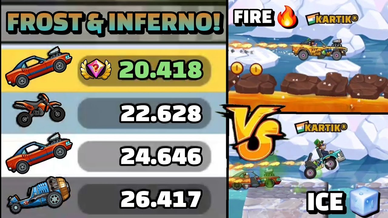 🔥МАСЛ-КАР против АВТОБУСА!! 👀 ПРЕЗЕНТАЦИЯ СООБЩЕСТВА НА КАРТЕ «МОРОЗ» И «ИНФЕРНО» — Hill Climb Ra...