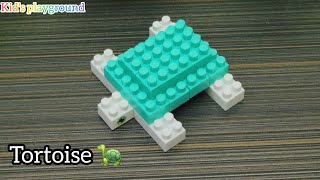 Tortoise 🐢 Building Blocks | How to make Tortoise/Turtle using building blocks