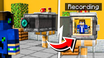 How to Build a WORKING CAMERA in Minecraft! (NO MODS!)