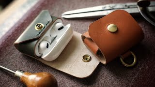 Making a Leather Apple Airpod Case (with Pattern!)