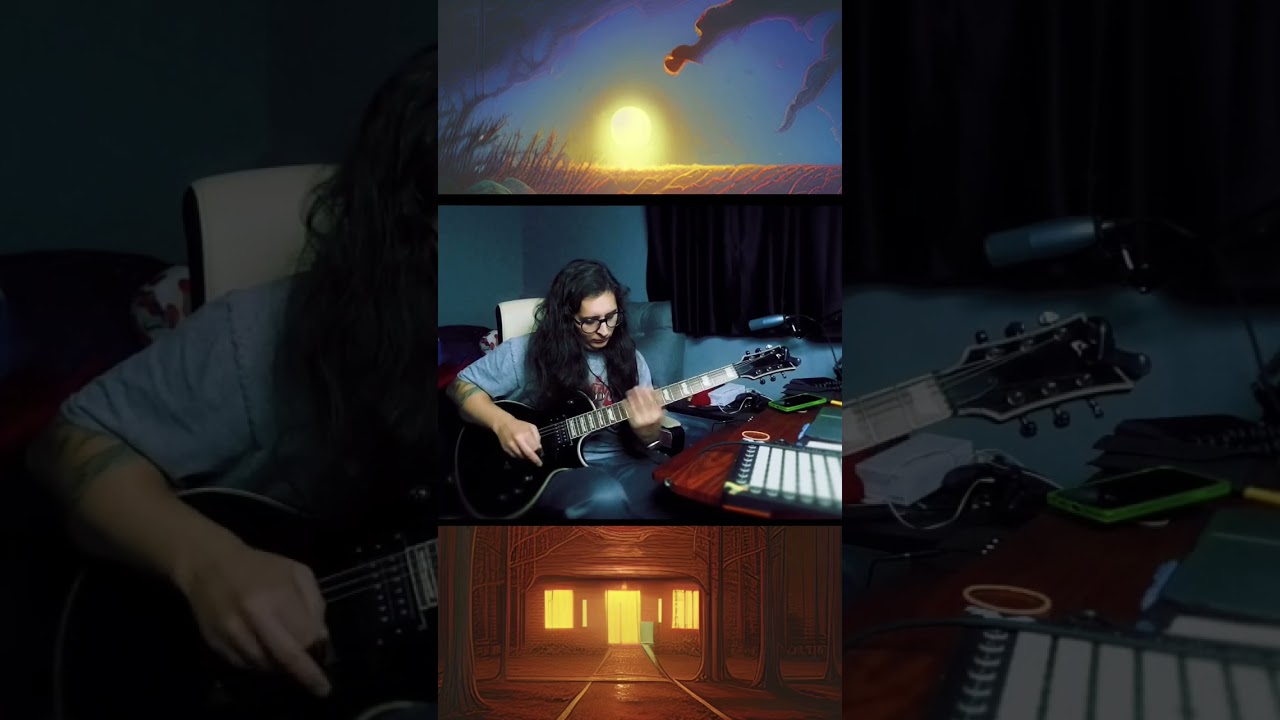 Just jamming! #guitarist #lespaul #espguitar #metal #painting #shorts #musicproducer #guitar #art