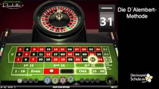 Roulette-Strategie - Die D´Alembert-Methode