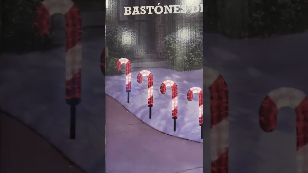 "HOLIDAY CANDY CANE PATHWAY LIGHTS" for SALE in Costco 
