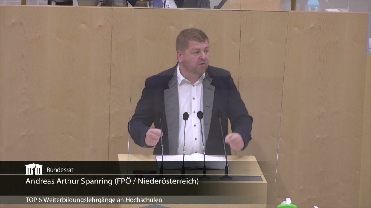 Andreas Arthur Spanring - Universitätsgesetz - 14.7.2021