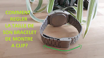 Comment raccourcir le bracelet d'une montre Casio ?