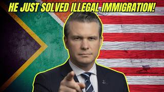 Pete Hegseth has the answer to South Africa's illegal immigration problem! The solution is simple.