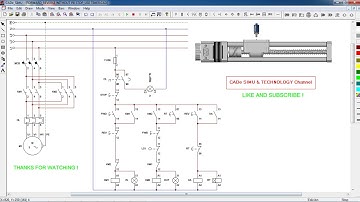 Forward - reverse ( delay ) 3 phase ac motor _ Simulator _ CADe SIMU V3