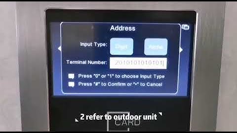 How to Install Ip Apartment Keypad intercom
