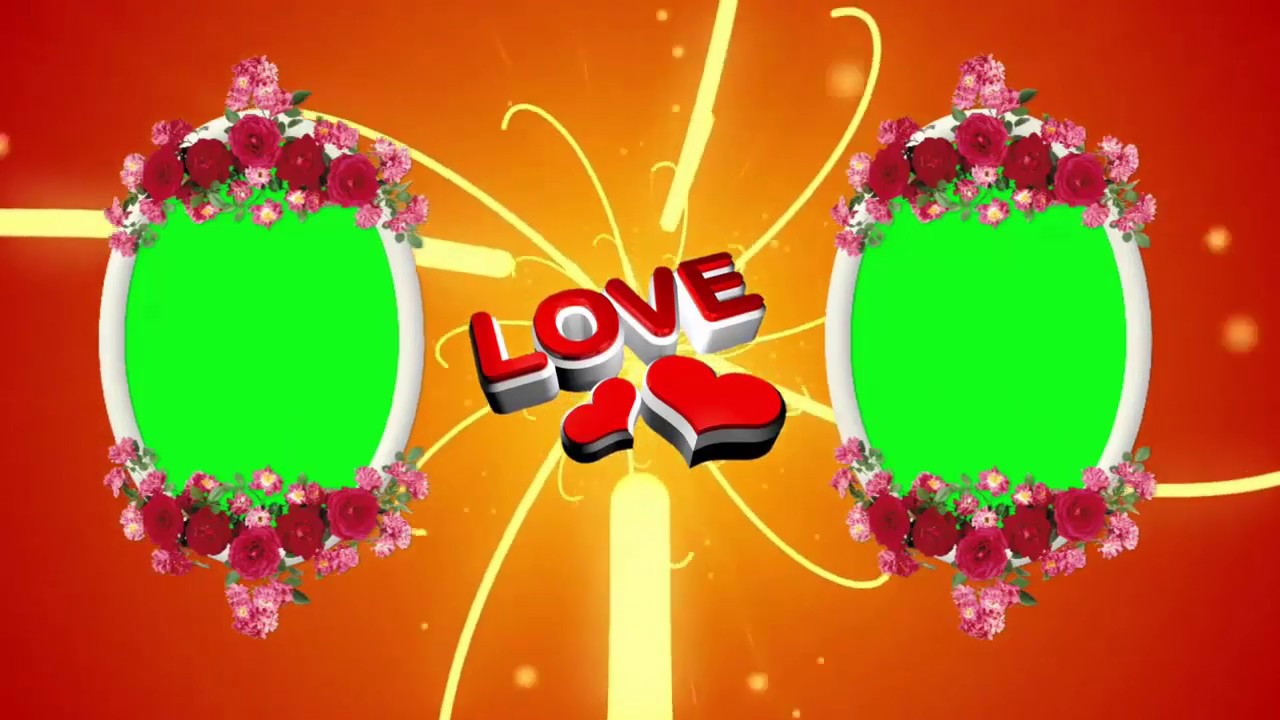 Wedding Frame Green Screen Chroma Key - Copyright FREE Video (EP-6) 