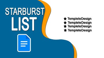 How to Make a Starburst List with Google Docs