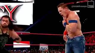 Roman Reigns wins John Cena No Mercy 24th September 2017