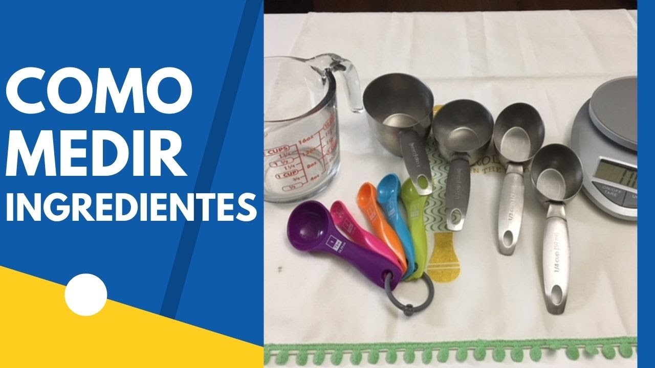 Cómo medir / pesar los ingredientes para postres perfectos siempre