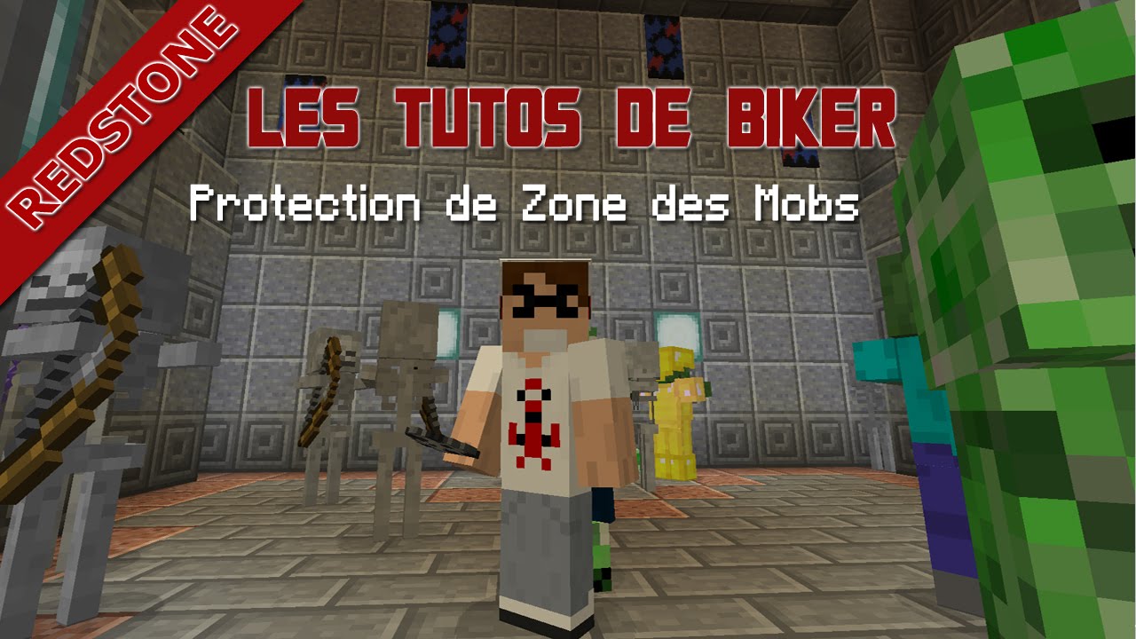 Minecraft Vanilla • Protections de zone contre les Mobs - YouTube