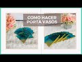 Cómo hacer porta vasos con resina// (coasters)