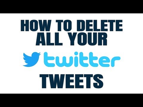 How to BULK delete ALL your TWEETS (automatically)!