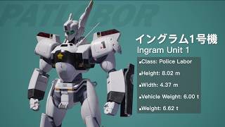 機動警察パトレイバー the Case Files 機体紹介トレーラー第1弾