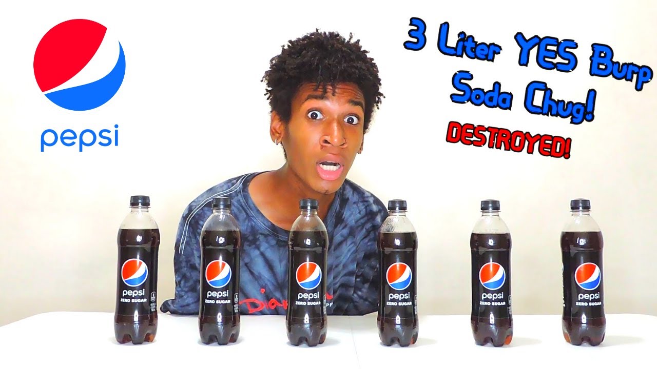3 Liter Diet Pepsi Zero YES Burp Soda Chug **extreme burping** YouTube
