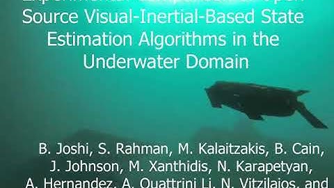 Experimental Comparison of Open Source Visual-Inertial-Based State Estimation Algorithms in the U...