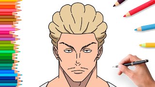 How to draw Kinji Hakari from Jujutsu Kaisen | step by step Tutorial 