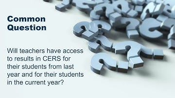 Summative Assessment Results in CERS Overview