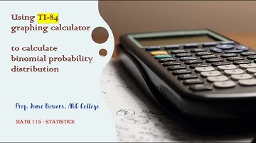 Using TI-84 to calculate binomial probability distribution