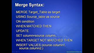 MSBI ( SSIS  20 ) Session 40   Incr Loading with Merge from SQL 1