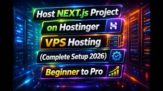 🔥 HOST NEXTJS Project on Hostinger VPS Hosting ( complete setup 2026 ) | PROJECT HOST VPS HOSTING