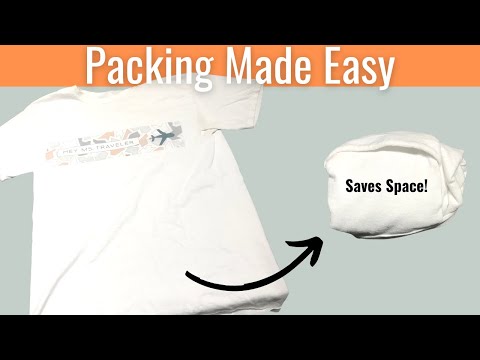 How To Easily Pack Your T-Shirt For Travel In Under A Minute (Ranger Roll)