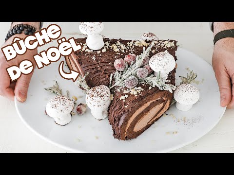 Bûche de Noël (Yule Log Cake) - Culinary Hill