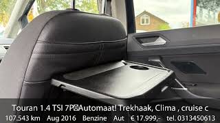 Volkswagen Touran 1.4 TSI 7P✅Automaat! Trekhaak, Clima , cruise controle