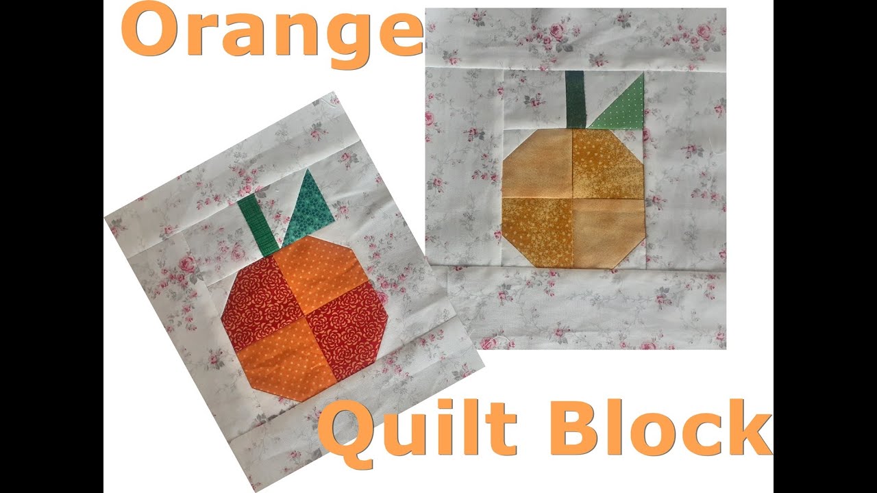 Orange Quilt Block