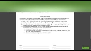 NEW Flood Disclosure Residential Real Estate Florida (Nizz Realty Inc. Tutorial)