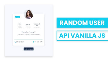 Demo: Generate Random User Using Fetch API | Simple JS Project for Beginners