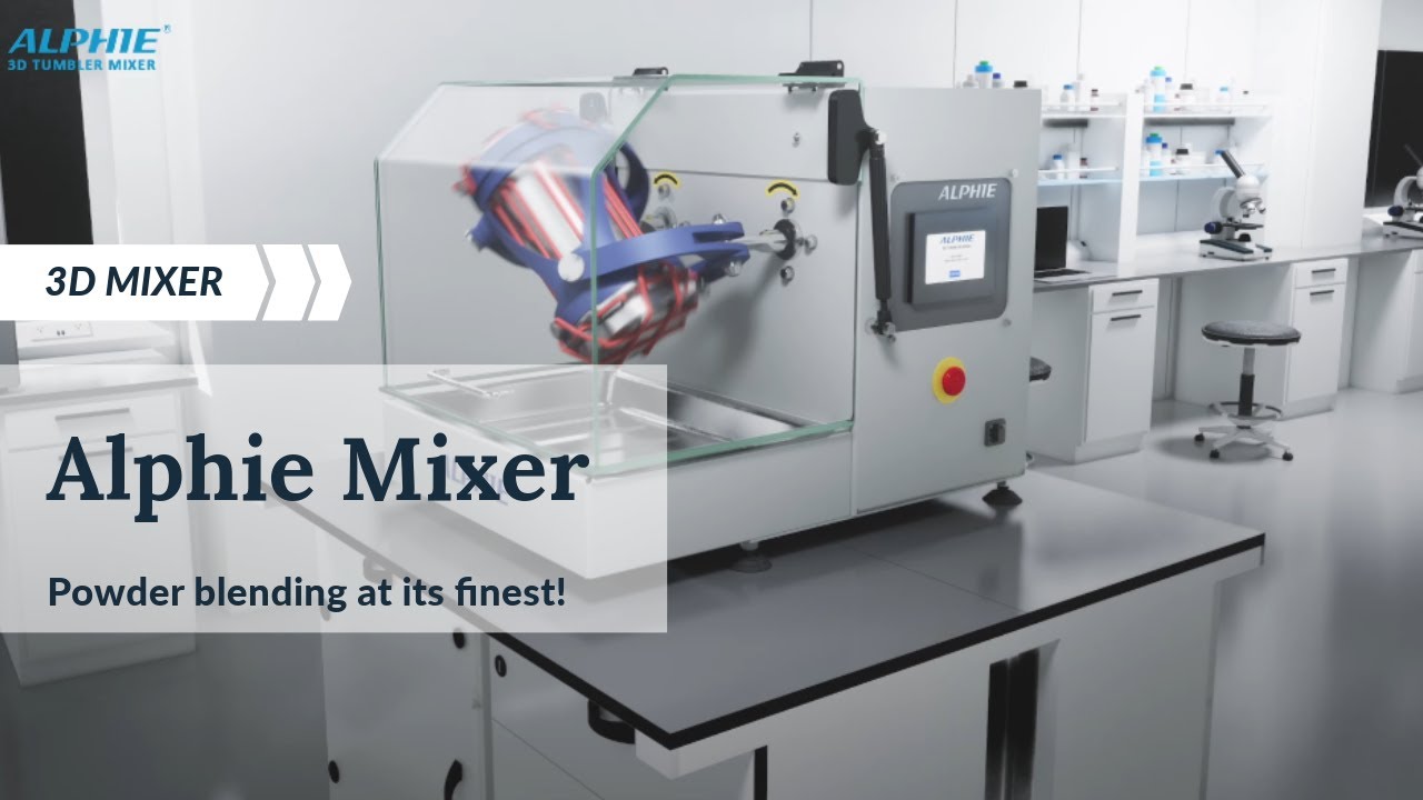 Alphie 3 3D Tumble Powder Mixer / Blender