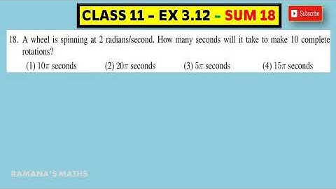 CLASS 11 - EX 3.12 - SUM 18