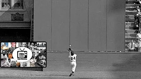 Willie Mays makes The Catch in the 1954 World Series