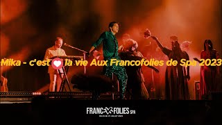 Mika - c'est la vie - Tournage du clip Aux Francofolies de Spa 2023