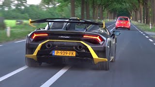 Lamborghini Huracan STO with Akrapovic Exhaust! Revs & Accelerations Sounds!