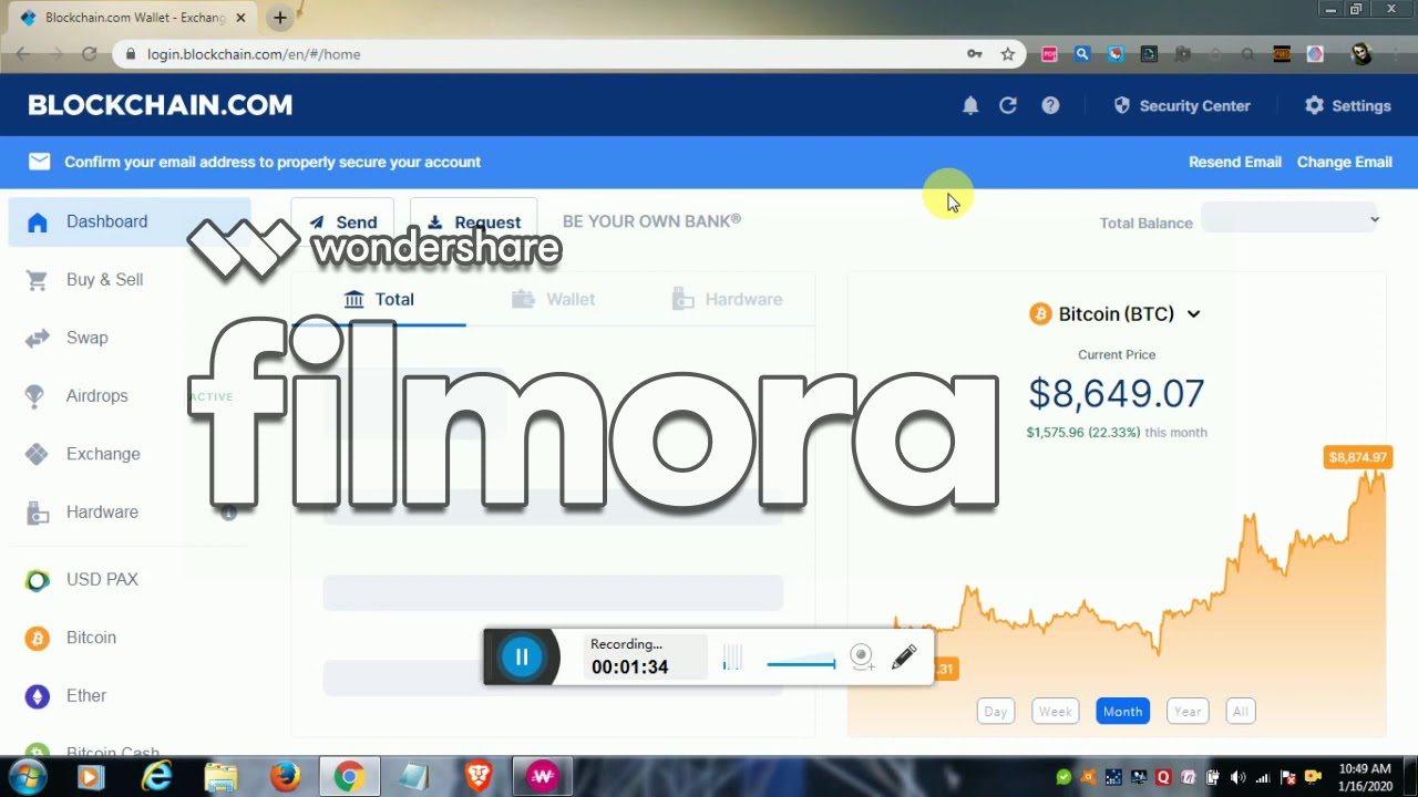 create a BLOCKCHAIN WALLET to get bitcoin,LTC,ETH wallet address