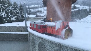 Schneeräumung Gartenbahn Schönegg best of Schneefräse/ Model Railroad Winter Gardentrain Snowblower