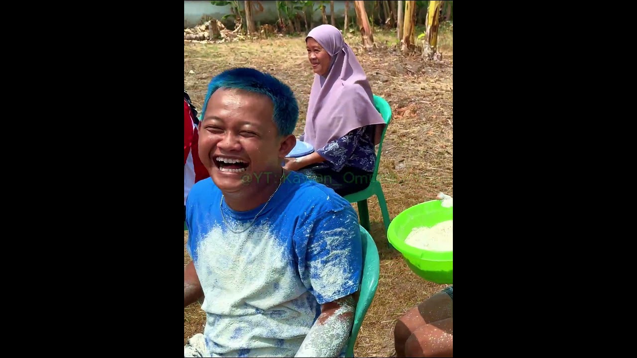 🤣😭 Yonas Ngakak Banget Gara-Gara OMPED VISUAL BAGUS Kena Tepung! 💨💥