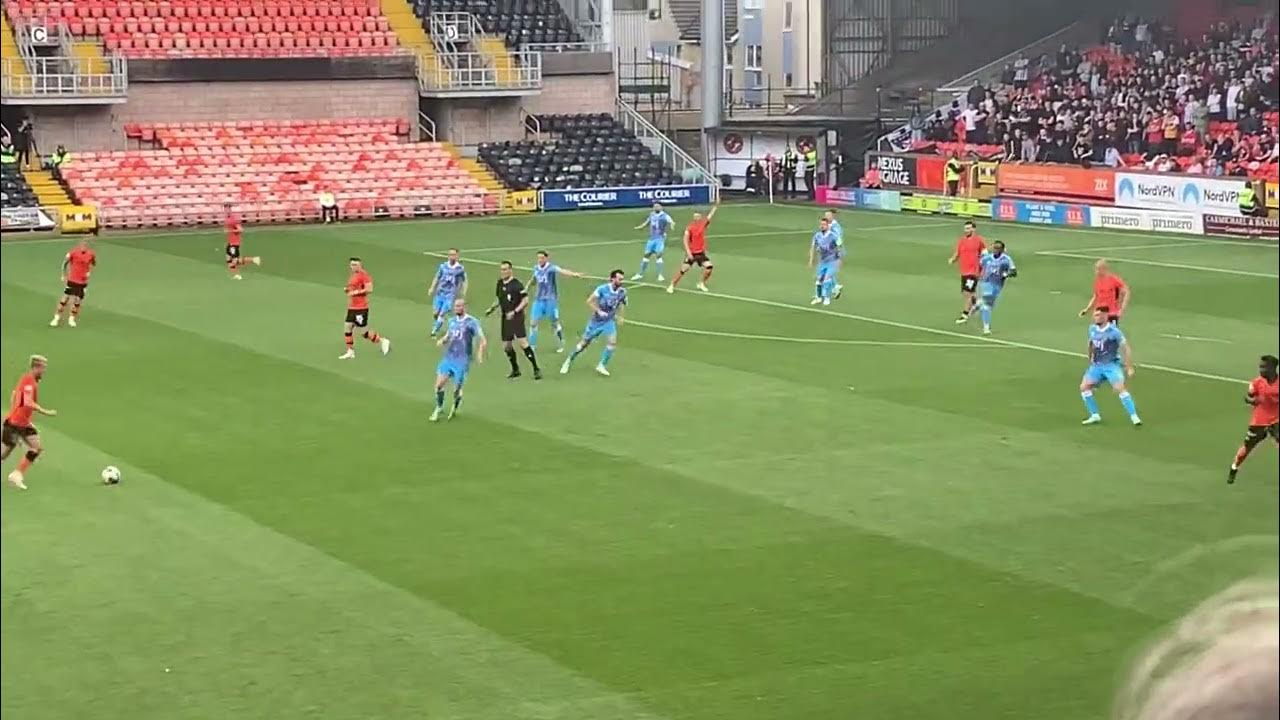 Action from dundee United v Dunfermline YouTube