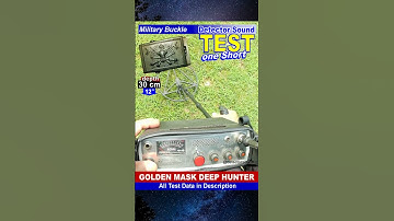 Golden Mask deep hunter metal detector PULSE INDUCTION real test with Military Buckle #metaldetector
