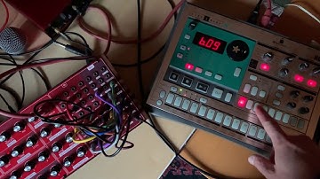 Behringer Neutron being sequenced by a Korg Electribe ES-1