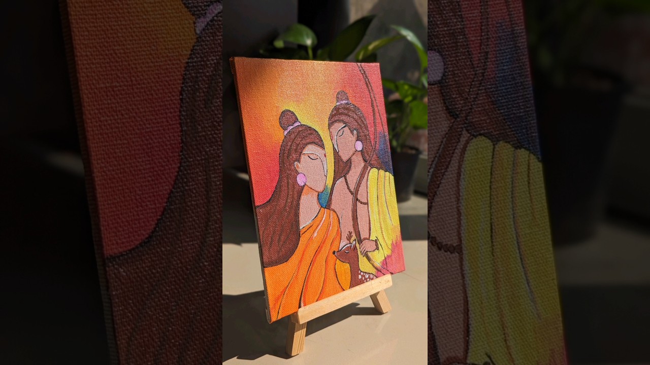 🎨🖌️Sita Ram Abstract Painting 