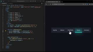Active Nav Link indicator With HTML_CSS_JS. #programming #javascript #webdevelopment #coding #html.
