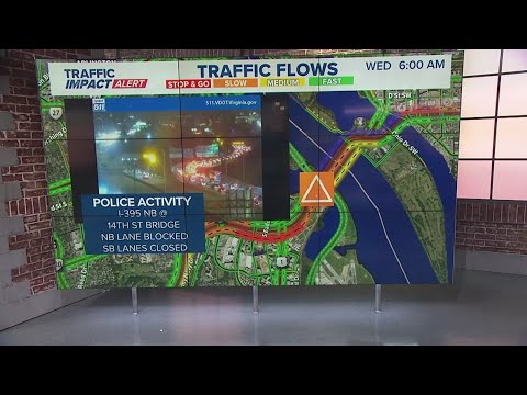 ぶりっじです!4/26まで Traffic Impact Alert | Oct. 1, 2025 | Crash on I-395