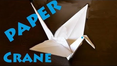 How to Make a Paper Crane (Origami) - Rob