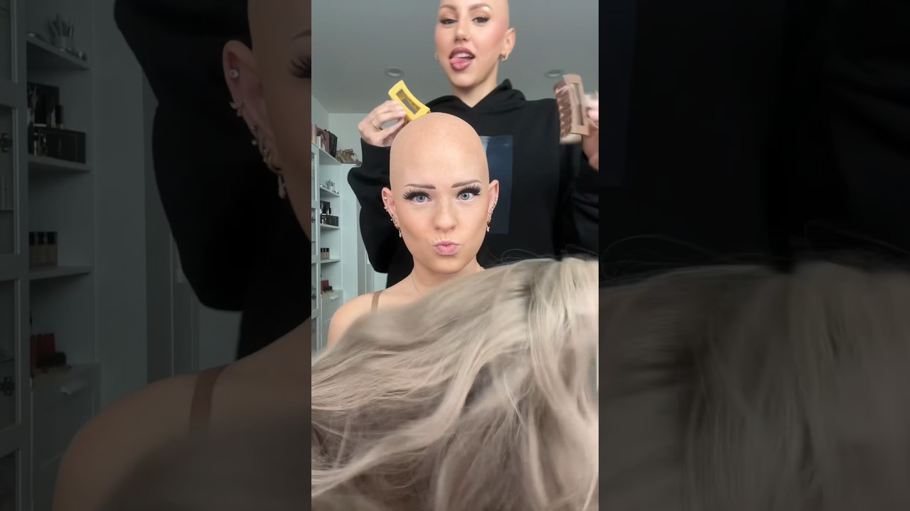 Don’t tell my boyfriend I’m actually bald… WIG SNATCHED… read the description ￼