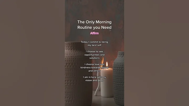 The ONLY morning routine you need: Positive Affirmations to start the day 🕊️#manifestation